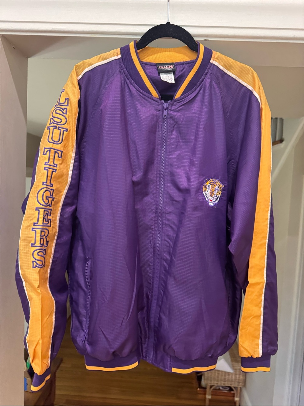 Champs Purple and Gold LSU Tigers Bomber Jacket